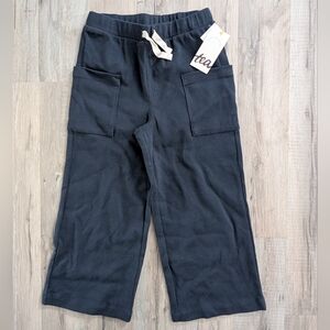 NWT Tea Collection Flare for Fun Navy Wide Leg Pants, 5T (V2)